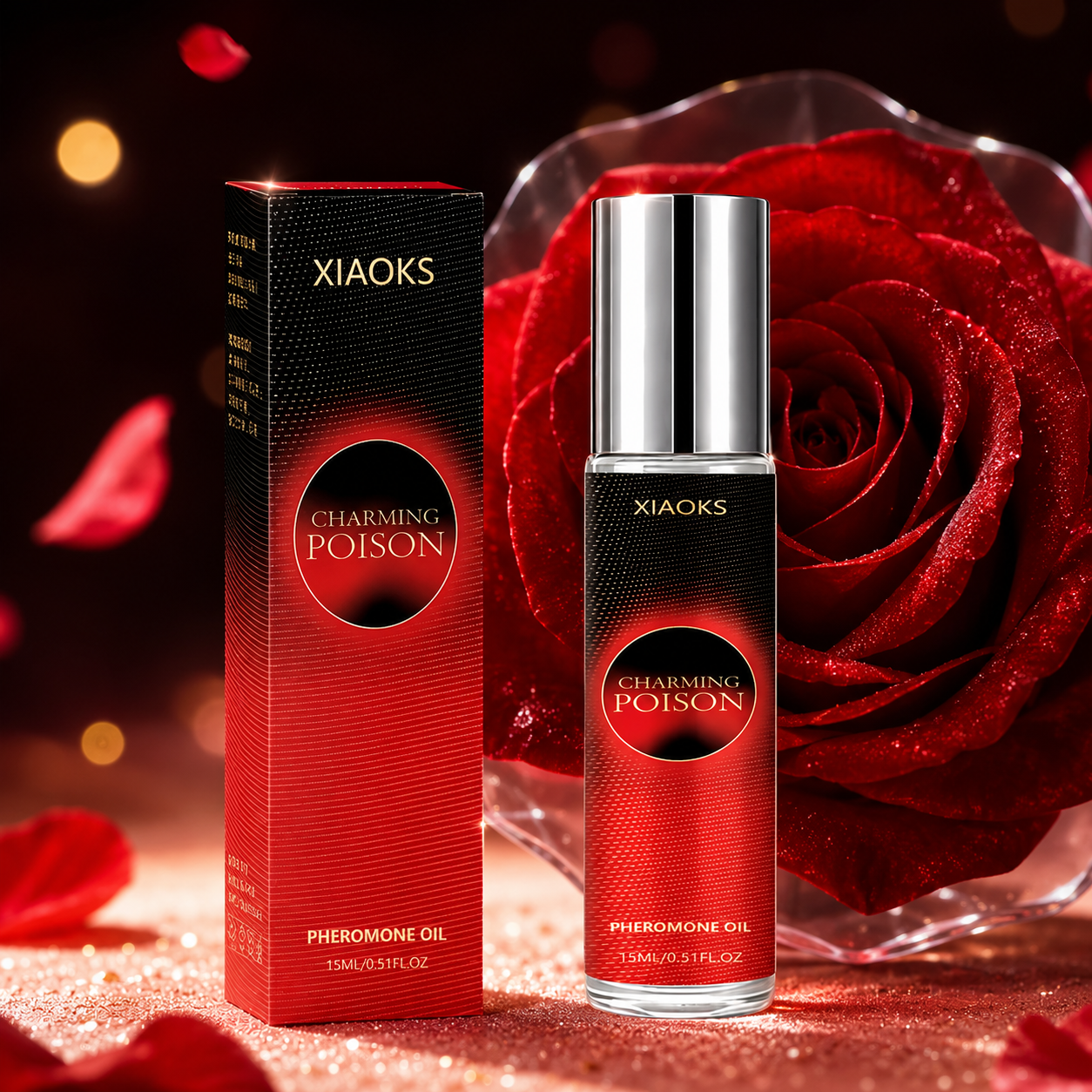 Unique Perfume Fragrance - Women's Rose Pheromone Roll-On Perfume, with