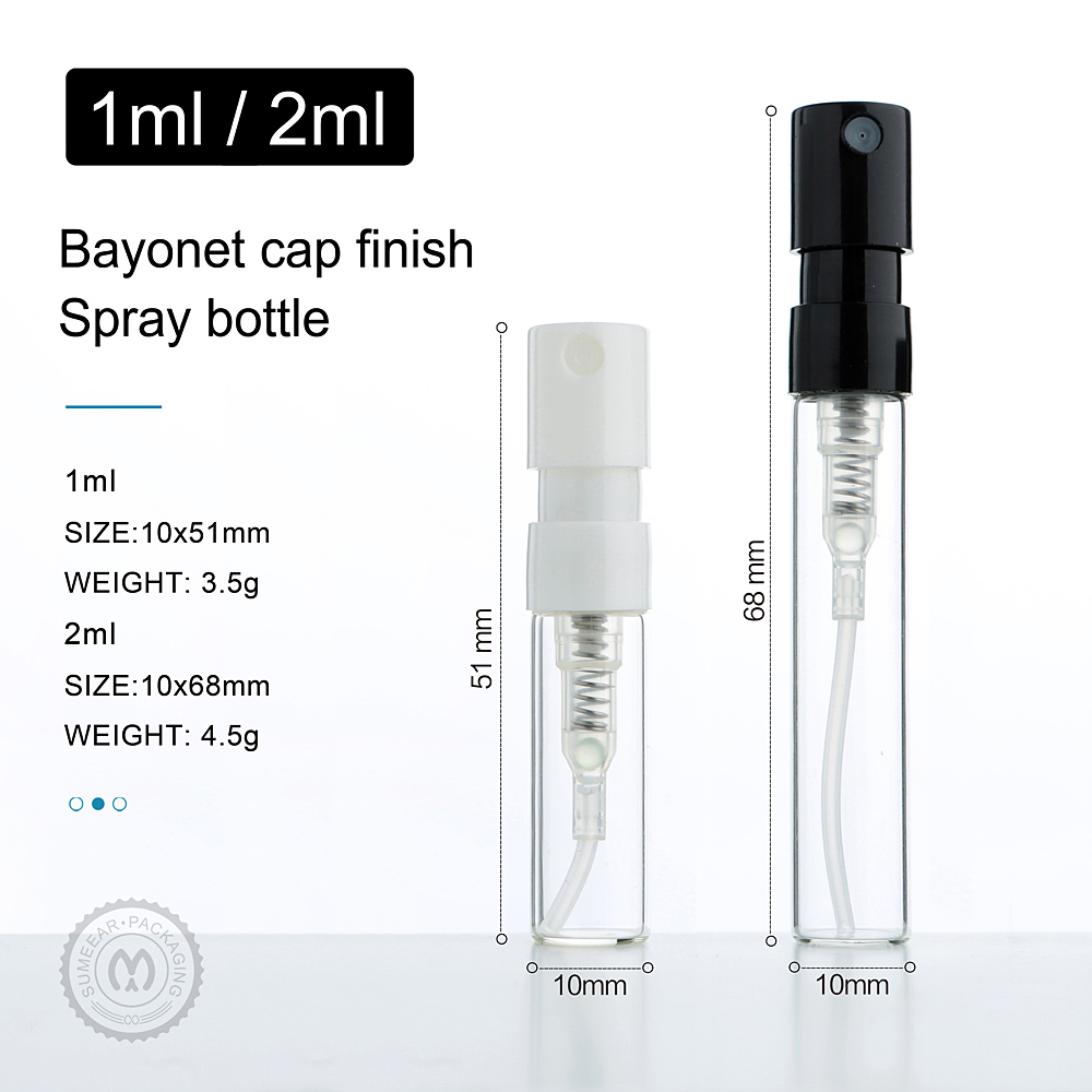 100/200pcs 1ml 2ml Bayonet Gla - Perfume Fragrance Logo review and price