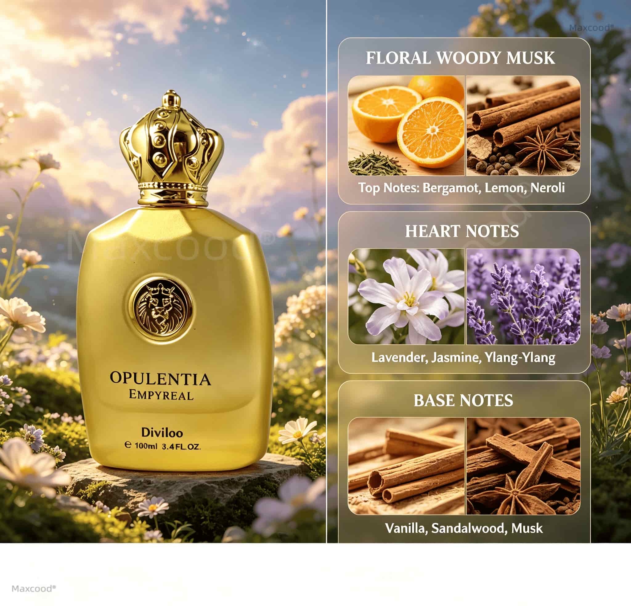 Floral, woody, and musky notes - Unique Perfume Fragrance review and price