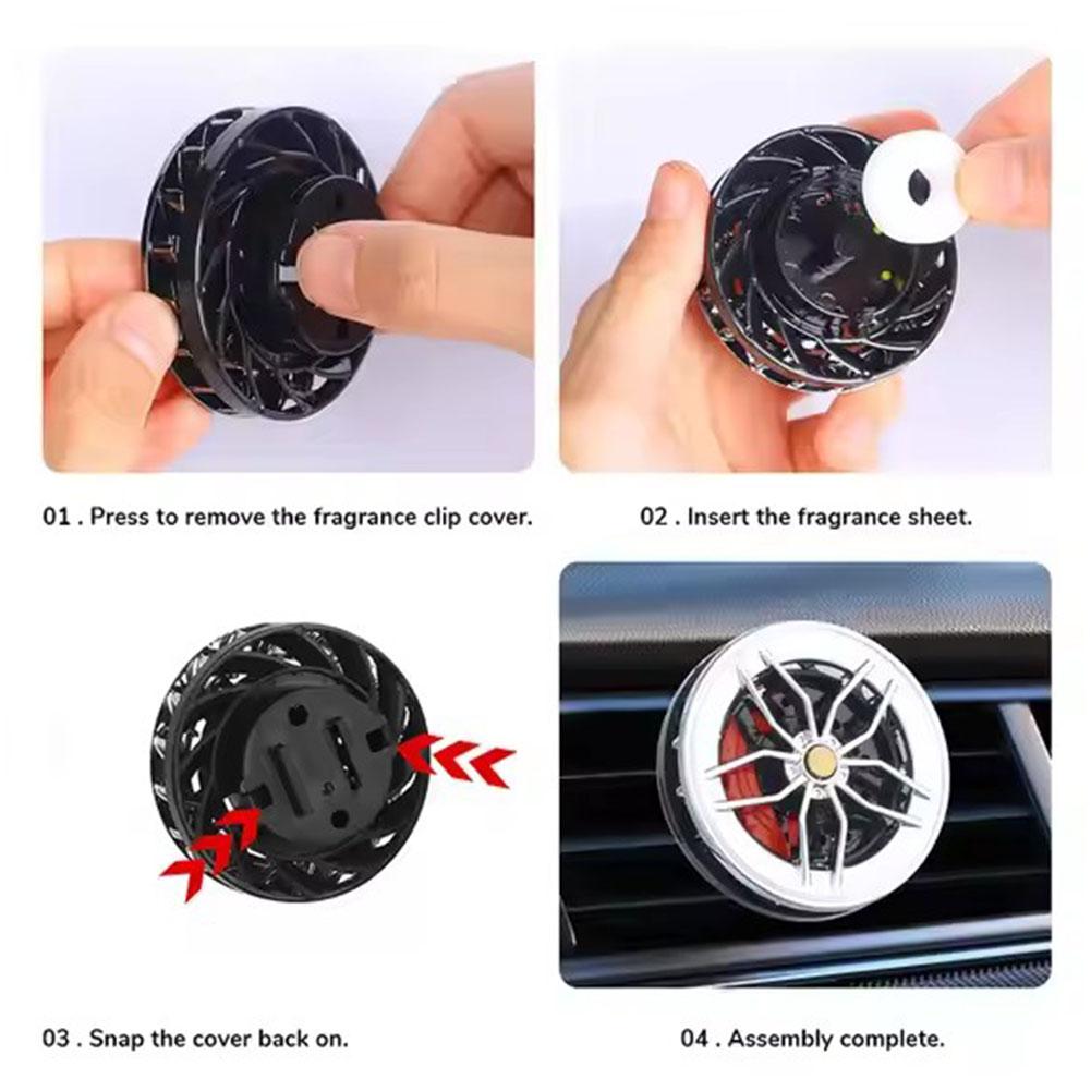 Rotatable Car Air Freshener Cl - Perfume Fragrance Wheel review and price
