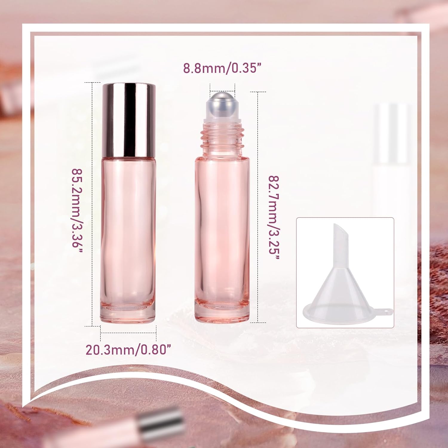 14pcs 10ml Glass Roller Bottle - Perfume Fragrance World Qahwa review and price