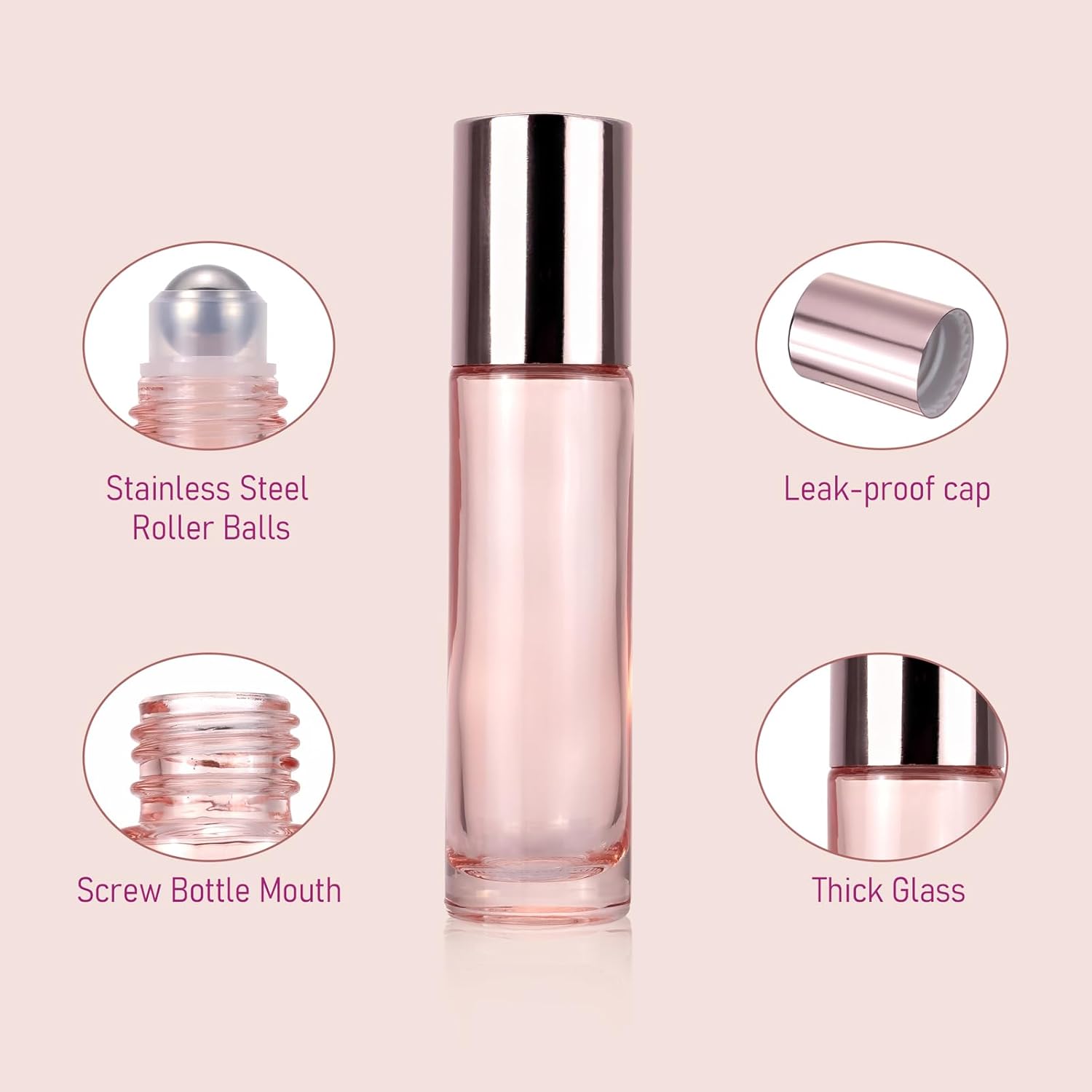 14pcs 10ml Glass Roller Bottle - Perfume Fragrance World Qahwa review and price